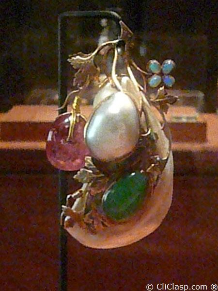 back side with pink quartz and jad