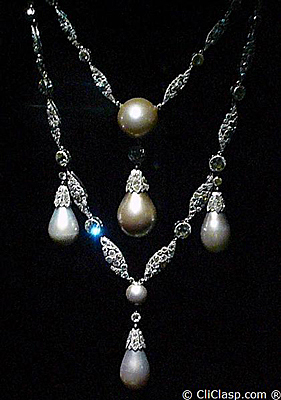 Cartier natural Persian Gulf pearls festoon necklace 1911